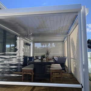 Stores extérieurs motorisés par <span class=keywords><strong>rideau</strong></span> en PVC en aluminium imperméable futé automatique de voie de fermeture éclair - Product Image 6