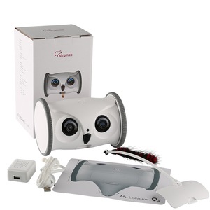Jouet interactif intelligent en plastique en forme de hibou pour animaux de compagnie avec caméra vidéo automatisée pour chats et chiens - Vente en gros - Product Image 1