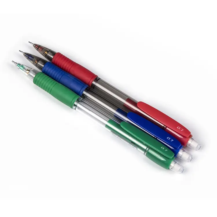 באיכות גבוהה שקוף סיליקון רך גריפ 2 mm להוביל עיפרון מכאני עם מילוי לילדים בית ספר יסודי כתיבה