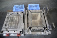 Molde de inyección de última generación para cajas de plástico para frutas y verduras con sistema de canales calientes y expulsor P20