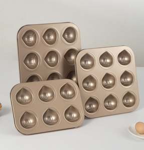 Bơ bánh gạo & <span class=keywords><strong>Madeleine</strong></span> Khuôn nướng khay thép carbon không dính dễ dàng làm sạch 6/9/12 kích cỡ - Product Image 5