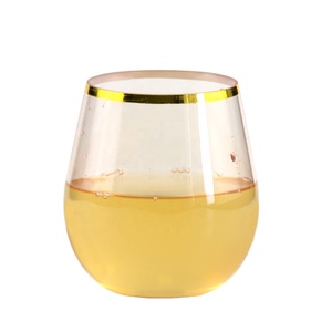 Stemless kính dùng một lần cứng nhựa pha lê rõ ràng nếm ly không thể phá vỡ chiếc cốc nhỏ không thể phá vỡ - Product Image 1