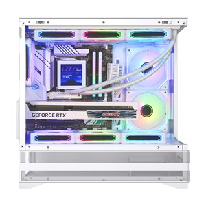 เคสคอมพิวเตอร์เกมมิ่ง Micro ATX <span class=keywords><strong>ITX</strong></span> แบบขายส่ง พร้อมกระจกนิรภัย รุ่น 220M01 สีดำ พร้อมพัดลม - Product Image 5