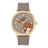 Montre à quartz pour enfants 2026 IP avec chiffres de dessin animé mignons, cadran de 34 mm, design sportif tendance, boîtier rond étanche