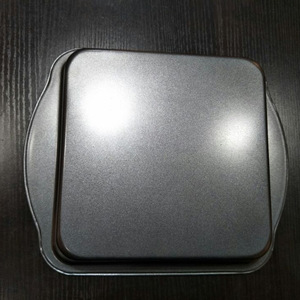 Molde para hornear cuadrado antiadherente de acero al carbono de 28x24 cm para hornear pizza, molde para pastel, multifuncional, apto para horno. - Product Image 2