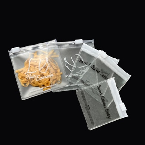 Luxury PVC Mini Zipper Pouches Clear Toiletry bag Custom Logo Printed Plastic Zip Bags for Jewelry & <b>Accessories</b> - Product Image 1