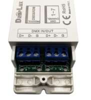 Décodeur LED PWM universel RGBW 32A 4 canaux, décodeur DMX 512 puissant pour bande LED flexible