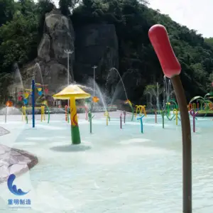 Warna-warni Putik Kolam Renang Splash Bermain Air Sprinkler Air Taman Permainan