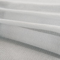 Doublure de vêtement en tricot circulaire doux 100% polyester, enduite de colle thermofusible, pour costume homme