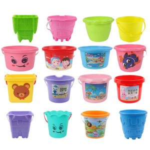 Cubos de juguete de playa para niños, herramientas de plástico para excavar arena, juego de actividades al aire libre para bebés y niños pequeños - Product Image 4