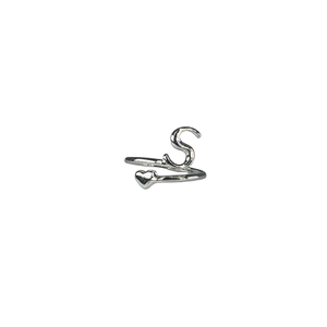 Fashion <b>Rings</b> 316L Stainless Steel PVD Gold Plating Heart Design Adjustable Size For Women And Girls - Product Image 2