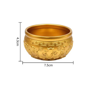 Figuras Decorativas de Cobre Antiguas de Lujo, Estilo Feng Shui Art Deco, Metal Dorado, para la Abundancia y Celebraciones de Año Nuevo - Product Image 3