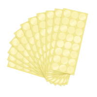 Étiquettes autocollantes en vinyle PVC, 25mm, 1 pouce, rond, Transparent, emballage, enveloppe, courrier, plaquette, sceau, 5000 pièces