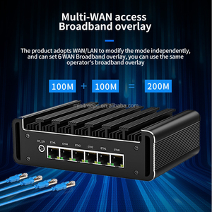 Mini PC sin ventilador <span class=keywords><strong>Core</strong></span> i7 1165G7 1185G7 N100 Soft Router ESXI PVE Firewall Appliance Server 4xintel i226 2,5G Opnsense Router - Product Image 3