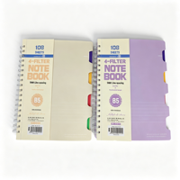 Cuaderno Espiral de Tapa Dura B5 de 5 Materias con Separadores, Cuaderno Espiral Personalizado, Cuadernos Espirales al por Mayor para Uso Escolar y de Oficina