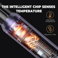 Nouvelle Tendance : Styler Capillaire 5 en 1, Brosse Soufflante Ionique à Air Chaud Haute Vitesse, Peigne Airstyler, Fer à Boucler Automatique, Outil de Coiffage Multifonction Professionnel
