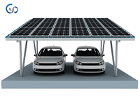 Structure en aluminium pour carport solaire à deux voitures Yuens, haute durabilité, pour système de montage photovoltaïque
