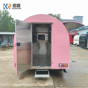 低价食品拖车出售 移动咖啡拖车 迷你小吃车 活动用定制咖啡车 制造商 - Product Image 3