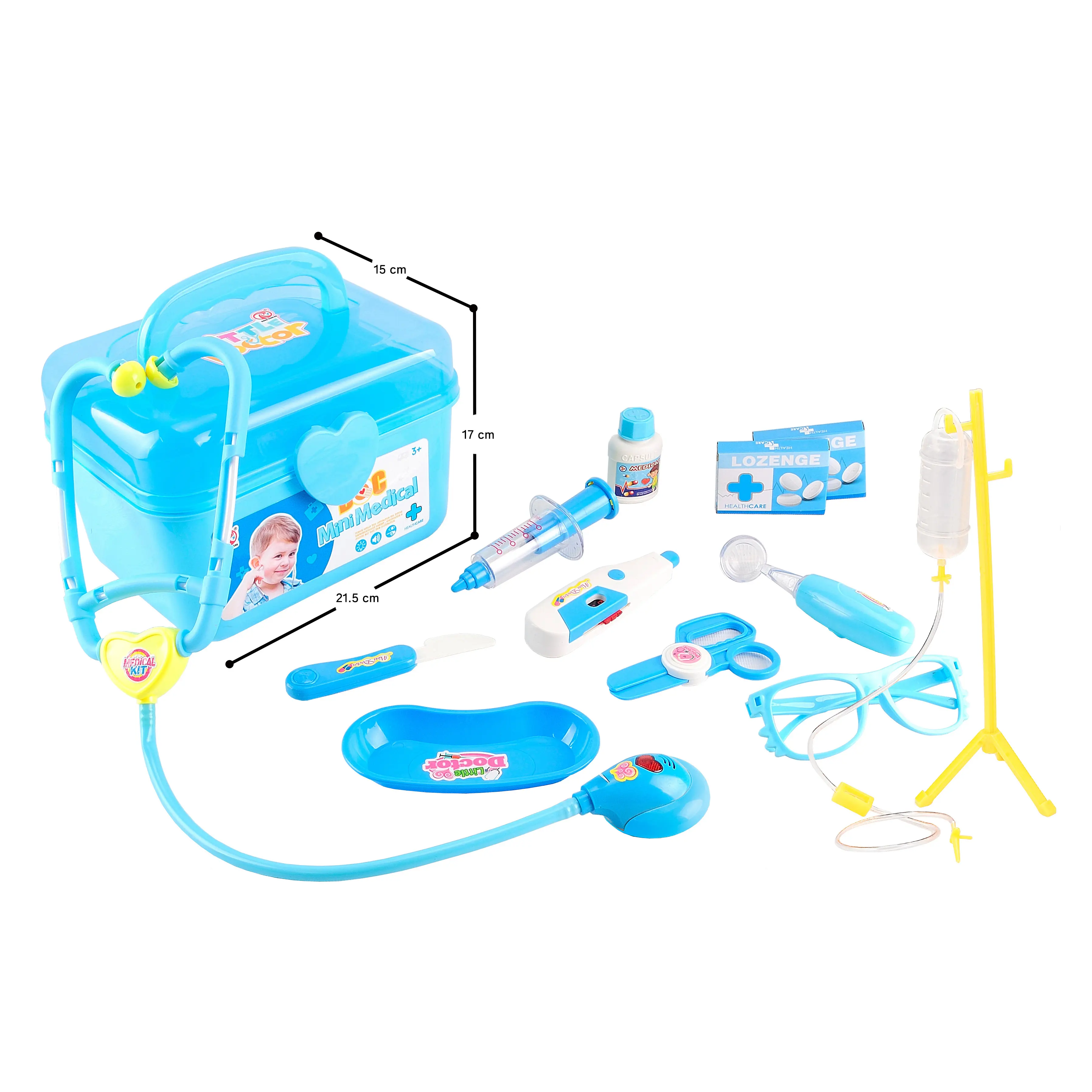 Giocattolo medico ospedaliero di simulazione interattiva con una varietà di accessori per medici per ragazzi e ragazze che giocano al gioco del medico