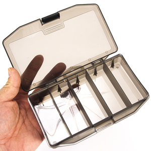 Boîte <span class=keywords><strong>de</strong></span> matériel <span class=keywords><strong>de</strong></span> pêche professionnelle, boîte Portable en plastique, noir, océan, Logo personnalisable, verrouillage, pièces d'outils, vente en gros - Product Image 6