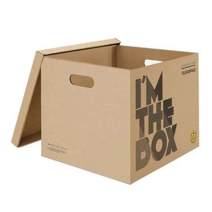 Chất lượng cao Heavy-Duty <span class=keywords><strong>RSC</strong></span> các tông sóng có thể gập lại ngân hàng carton lưu trữ <span class=keywords><strong>box</strong></span> với nắp cho vận chuyển lưu trữ - Product Image 2