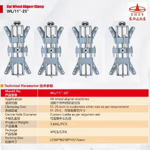 3D carro roda alinhador carro roda Alinhador braçadeira