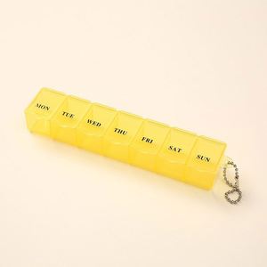 Hot Sale <b>Small</b> Keychain Day Box Promotional Medicine Pill Case 7 Compartments Vitamin Holder Supplement - Product Image 5