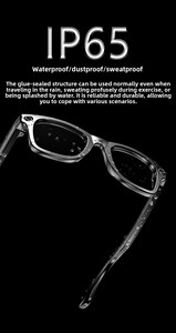 Micro Máy Ảnh AI Thông Minh Kính Wifi IP67 Không Thấm Nước 12MP 4GB Lưu Trữ Giọng Nói Kích Hoạt Cho Âm Nhạc Cuộc Gọi Câu Hỏi-Trả Lời Ghi Âm - Product Image 6