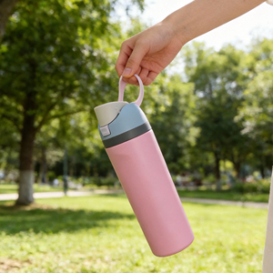 Customized logo BPA-Free Stainless Steel Insulated <b>Thermos</b> <b>Cup</b> Logo Double Wall Sports Water Bottle with Lid and Straw - Product Image 6