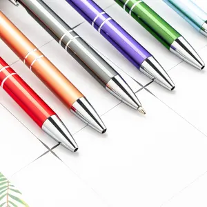 Factory Pen Wholesale New Custom Logo Stylus Ball Point Gel Pens With Advertising Luxury High Quality Aluminum Metal Ballpoint Pen