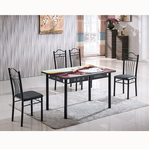 <span class=keywords><strong>YuKai</strong></span> mobilier de salle à manger en métal de nouvelle conception ensemble de salle à manger 1 table avec 4/6 chaises NYKD-A20-13-B20 - Product Image 1