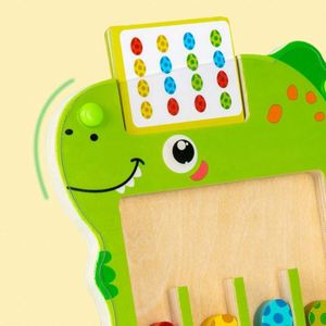 Jeu de société magnétique Montessori en forme d'œuf de dinosaure, mignon, pour garçons et filles, puzzle, cadeau, jeu d'association des couleurs - Product Image 5