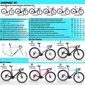 <span class=keywords><strong>Bicicleta</strong></span> de Carretera de Carbono 700C, 24 Velocidades, <span class=keywords><strong>Bicicleta</strong></span> Aero con Ruedas de Carbono, Frenos de Disco Hidráulicos y Manillar Curvo - Product Image 2