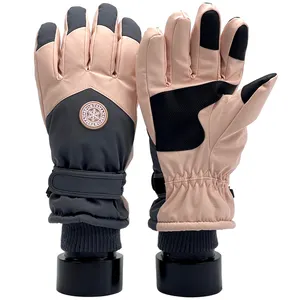 Gants d'hiver Mitaines convertibles sans doigts Polaire thermique Doublure isolée Coupe-vent Chaud