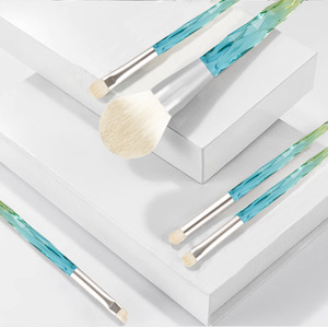 Cangzhou Makeup Brush Set 5pcs Synthetic Fiber Acrylic Handle Foundation <b>Blending</b> Eyeshadow Powder Brush Set - Product Image 2