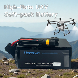 Herewin 16000mah 310wh/ kg 12S 16Ah แบตเตอรี่แบบนิ่ม44.4V สำหรับเครื่องพ่นยาทางการเกษตรแบตเตอรี่อัจฉริยะ UAV dronelithium - Product Image 4