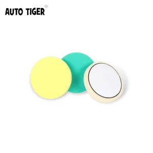 AUTO TIGER EVA+ Sponge Double Layer 5.5 inch RO Sponge Polishing Pads Cut/Polish/Finish Polishing Pads for Car Detail Polishing