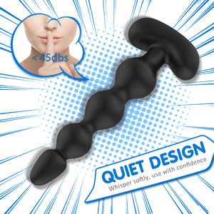 <span class=keywords><strong>Plug</strong></span> Anale Vibrante Elettrico in Silicone di Grado Medicale, Impermeabile, Ecologico, con Telecomando per Uomini e Donne - Product Image 4