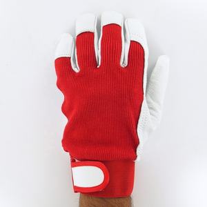 Goatskin-guantes de trabajo para construcción, guantes de seguridad para trabajo mecánico Industrial, de soldadura - Product Image 1