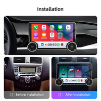 Rhythm 10,1 pulgadas IPS pantalla táctil Android 13 Radio de coche cámara de marcha atrás BT FM RDS estéreo de alta definición doble perilla operación GPS