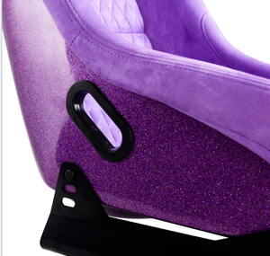 JBR1022BP новейшие стеклопластиковые фиолетовые блестящие задние фиолетовые замшевые ковшеобразные сиденья Автомобильные гоночные сиденья могут быть сделаны из углеродного волокна сиденья - Product Image 3