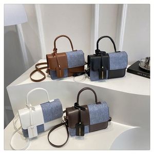 Bolso Bandolera de Lona para Mujer, Diseño 2025, Color Caramelo, con Parches, Cierre de Cremallera, Gran Capacidad, para el Verano - Product Image 2