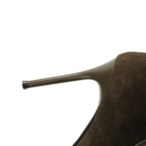 <span class=keywords><strong>Bottines</strong></span> à talon aiguille à bout pointu pour femmes, chaussures en daim avec sangle à boucle pour les soirées, les rendez-vous galants et les trajets professionnels - Product Image 5