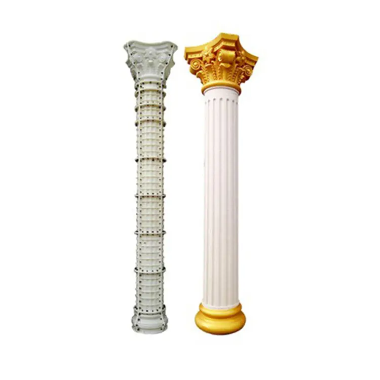 Moldes decorativos de plástico para moldeado por inyección, columna romana de hormigón, en venta