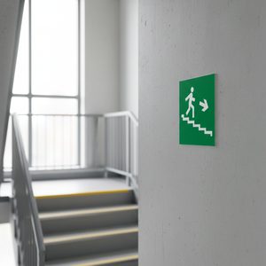 Emergency stairs <b>top</b> right <b>PVC</b> 150x150mm - Product Image 3