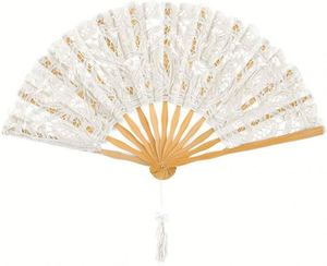 Éventail à main électrique pour femme de 21 cm, en soie de bambou, comme cadeau souvenir - Product Image 6