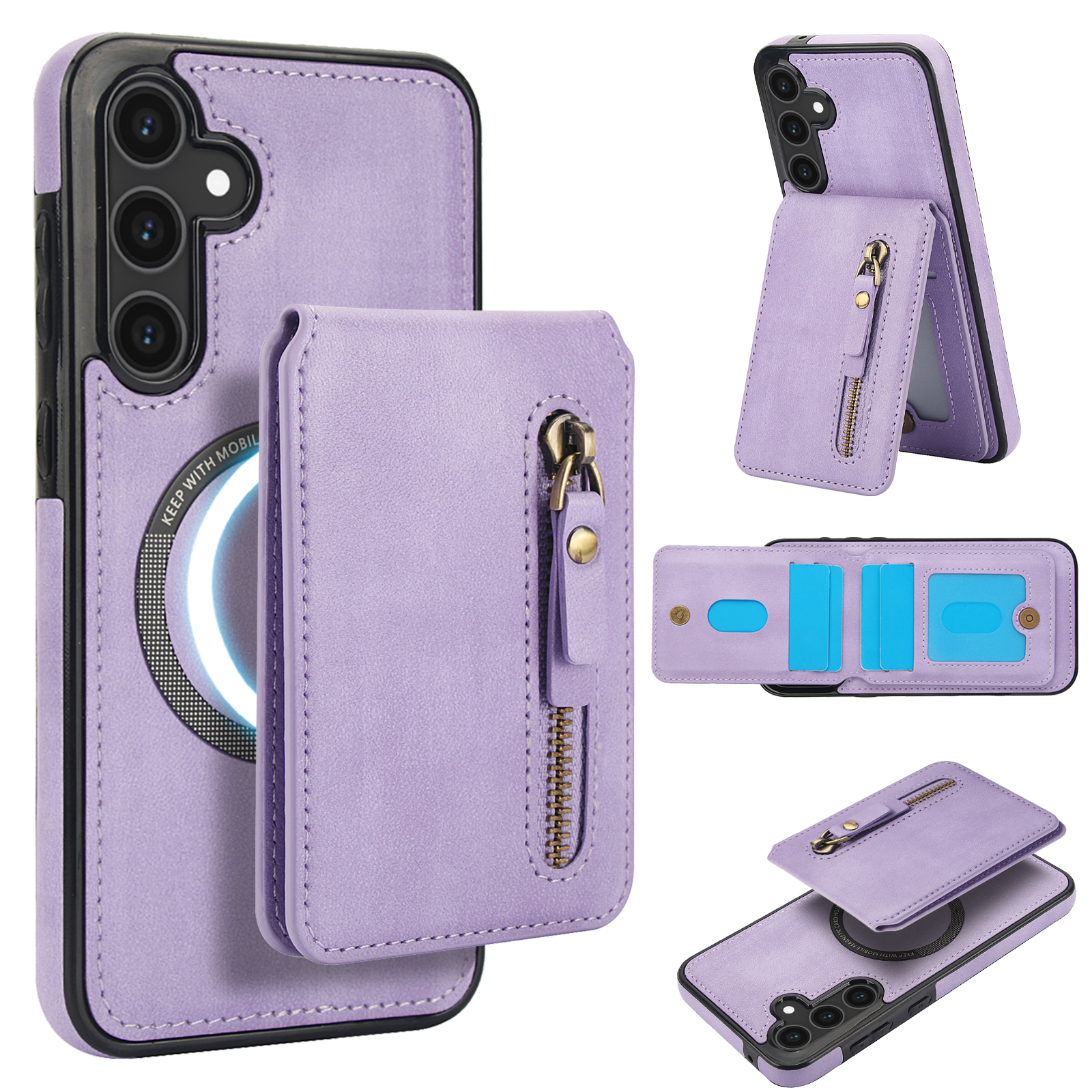 Portafoglio Flip Viola
