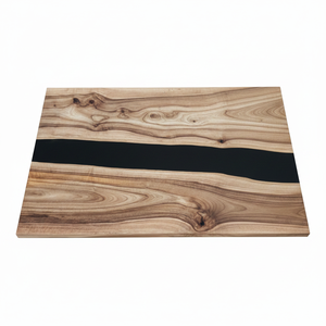 Luxury Handcrafted <b>Rectangle</b> Epoxy Resin Acacia Wood Waterproof Dining <b>Table</b> for Home Office Hotel Living Room Retirement Diwali - Product Image 2