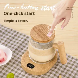 Thiết kế hiện đại phổ biến cao-Tìm kiếm hoàn toàn tự động Maple màu Glass Coffee cup nóng nhiệt bữa ăn <span class=keywords><strong>s</strong></span>áng trộn Cup cho các bên - Product Image 4