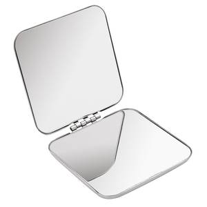 Miroir de maquillage miniature pliable en forme de cœur, miroir compact carré en acier pour le maquillage avec logo personnalisé imprimé - Product Image 1
